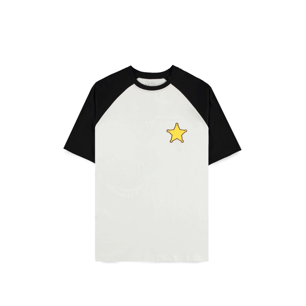 Disney Toy Story - Woody Raglan Tshirt - Wit/Zwart